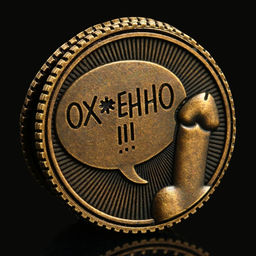 Цена за 2 шт. Монета выбора сувенир 18+ «Всё ху*ня - Ох*енно», d=2.5 см