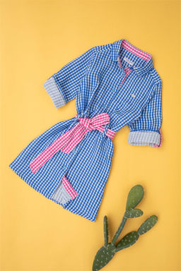 Тканое платье Saks для девочки