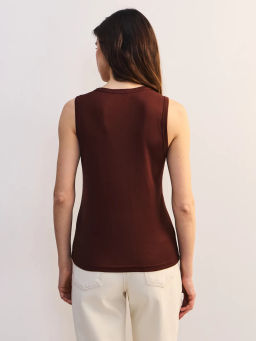 Майка прямого кроя с треугольным вырезом ZR2605013404-21 / Zarina