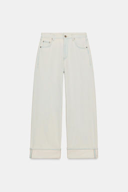 JEANS ZW COLLECTION BAGGY TIRO MEDIO / Azul claro - Zara фото 11