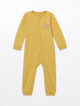 Bask?l? Erkek Bebek Tulum