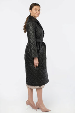 Пальто женское демисезонное (пояс) - El podio фото 5