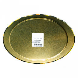 Поднос металлический "Тыква" 32,3х22,2х1,5см, малый, овальный (Россия)