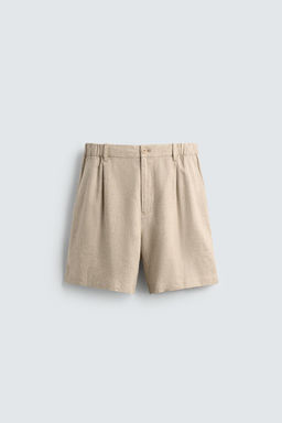 BERMUDA RELAXED FIT LINO - VISCOSA / Arena