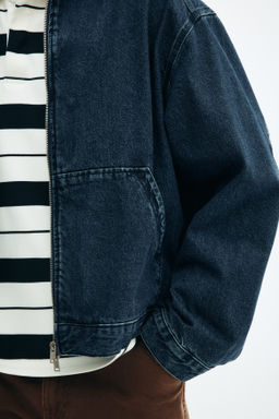 Chaqueta denim con capucha Loose Fit - H&m фото 5