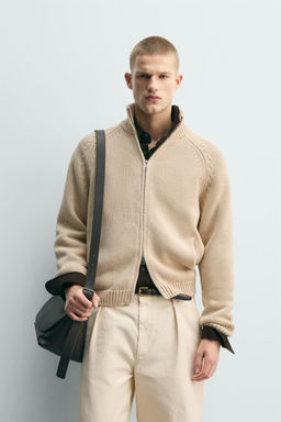 WASHED TEXTURED KNIT CARDIGAN - Zara фото 10