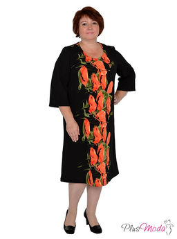 Платье Модель №499 размеры 44-82 - Plusmoda фото 2