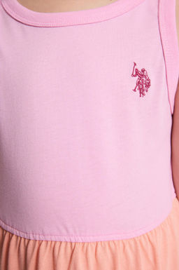 K_z _ocuk Pembe _rme Elbise