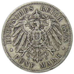 5 марок 1898 года A Германия (Пруссия)
