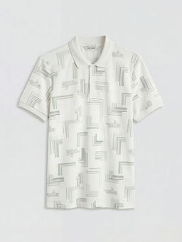 Polo Yaka Desenli Erkek Ti??rt