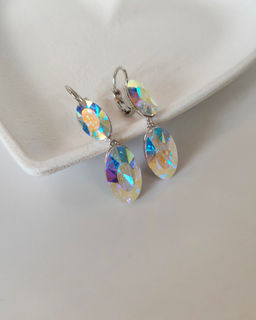 Серьги с кристаллами Swarovski