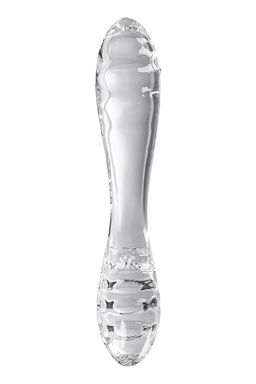 Двусторонний фаллоимитатор Satisfyer Dazzling Crystal 1, стекло, прозрачный, 18,5 см  фото 3