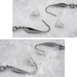 Серьги из муранского стекла LS3345/голубой