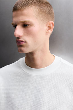 SUDADERA CREWNECK WAFFLE TRAINING / Blanco - Zara фото 5