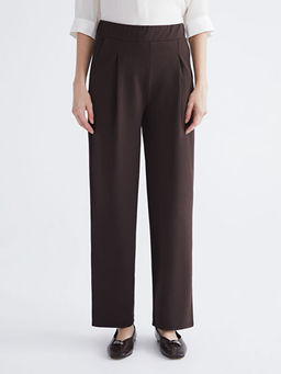 Beli Lastikli Geni? Pa?a Kad?n Pileli Pantolon