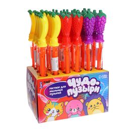 Цена за 24 шт. Мыльные пузыри Гиганты колба 36 см, МИКС