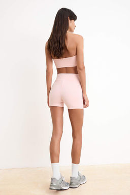 Pembe Buzgu Detayl? Orme Spor Sort/K?sa Tayt THMSS26TY00015