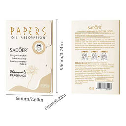 SADOER Матирующий салфетки против жирного блеска с ароматом лаванды, 100 шт.