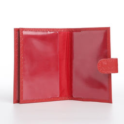 Обложка для автодокументов и паспорта, цвет красный - Simaland фото 4