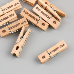 Декор для творчества дерево «Прищепка - Настоящий лев», набор 10 шт.