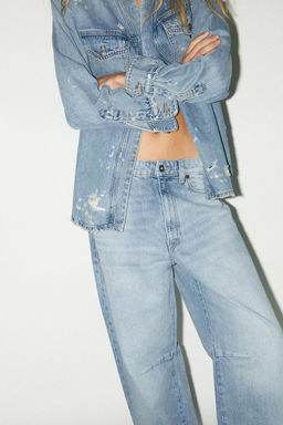 TRF BAGGY BALLOON MID-WAIST JEANS - Zara фото 36