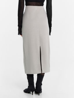 Юбка женская серая средне -серый меланж 4425-В 152800 - Mark formelle фото 4