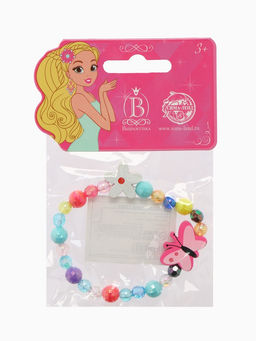 Цена за 2 шт. Браслет детский Выбражулька «Бабочка с цветочком», d=5 см МИКС