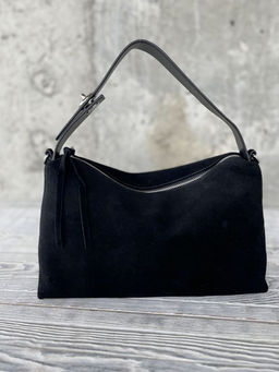 Женская замшевая сумка 8088-8 Черный - Sergio valentini фото 3