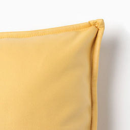 Наволочка декоративная Этель кожзам 45*45 см, желтый  фото 2
