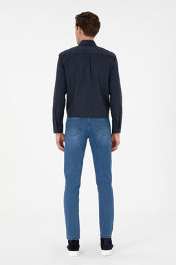 Джинсы Slim Fit синие из хлопка