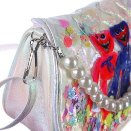 Сумка детская на клапане, 6х12х16 см, регулируемый ремень, белый МИКС - Simaland фото 5