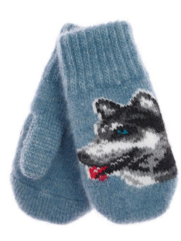 Варежки детские круговые "Собака" 0315-3