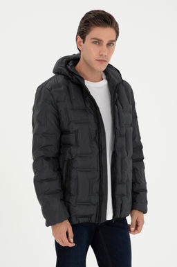 Мужское пальто антрацитового цвета Неожиданная скидка в корзине