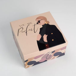 Коробка подарочная квадратная Girl, 22 22 12 см