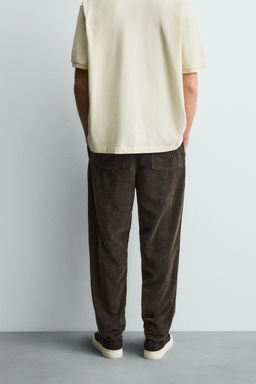 CARROT FIT CORDUROY TROUSERS - Zara фото 3