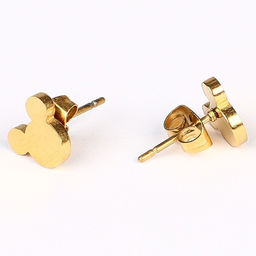 Серьги, набор украшений «Минни Маус», золотой