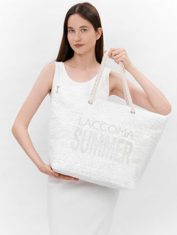 LACCOMA сумка HF19102-1-белый рафия целлюлозная
