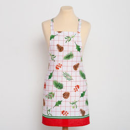 Фартук Доляна New Year 60х65см, 100% хлопок, рогожка 164 г/м2  фото 6