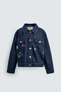 EMBROIDERED DENIM JACKET HARRY LAMBERT FOR ZARA X DISNEY
