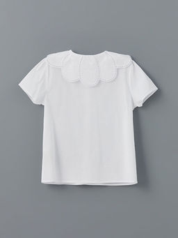 Bebe Yaka ?i?ekli K?z ?ocuk G?mlek