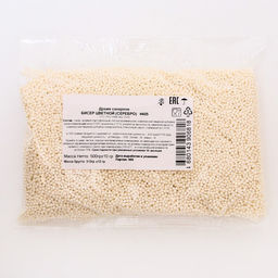 Посыпка кондитерская с мягким центром Бисер, еребро, Пасха, 500 г - Simaland фото 2