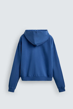 WASHED ZIP-UP HOODIE - Zara фото 10