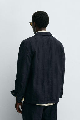 STRIPED JACQUARD OVERSHIRT - Zara фото 3