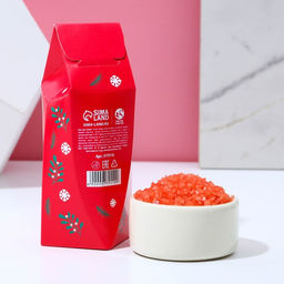 Соль для ванны Я не подарок, но и ты не Санта, 150 г, аромат вишнёвого компота, Чистое счастье  фото 2