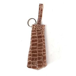 Футляр для ключей Croco-кл-505 (на молнии) натуральная кожа бежевый кайман (79) 243995  фото 2