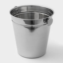 Ведро для льда Доляна, 4.5 л, 20.5×20.5 см, нержавеющая сталь, хромированное