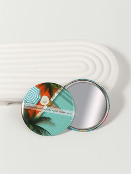 Цена за 2 шт. Зеркало карманное Девушка у бассейна, d=7 см, разноцветное - Qf фото 2