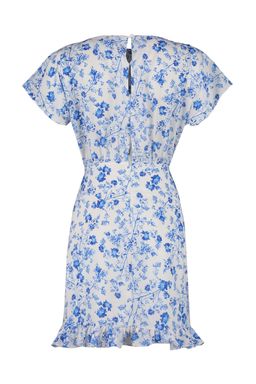 Ekru Cicek Desenli A-Kesim F?rf?rl? Astarl? Mini Dokuma Elbise TWOSS23EL02005 - Trendyolmilla фото 8