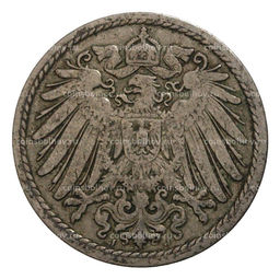 Монета 5 пфеннигов 1898 года J Германия
