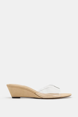 SANDALIA CU?A VINILO / Beige claro - Zara фото 2